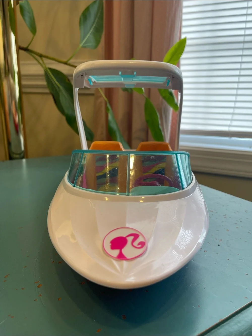 Barbie “Dolphin Magic” Ocean View Speed Boat - Pink/White - 2016 Mattel